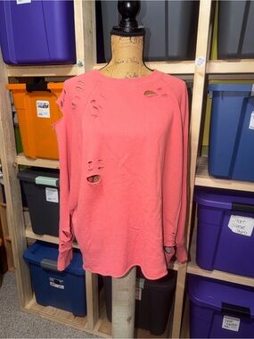 aerie White Crewneck Sweatshirt